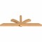 Ekena Millwork Redmond Smooth Timber Gable Bracket, Western Red Cedar, 108"W x 36"H x 5 1/2"D x 5 1/2"F, 8/12 Pitch GBW108X36X0606RED00SWR - alternate 2
